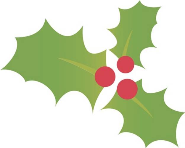Picture of Christmas Holly SVG File