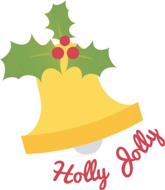Picture of Holly Jolly Bell SVG File
