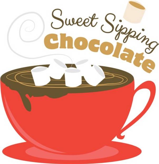 Picture of Sweet Sipping Chocolate SVG File
