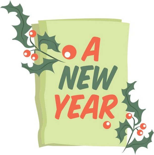 Picture of A New Year SVG File