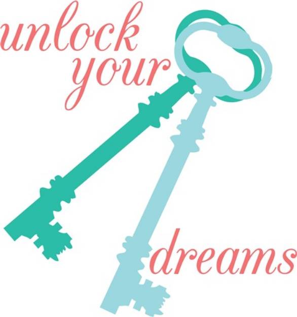 Picture of Unlock Your Dreams SVG File