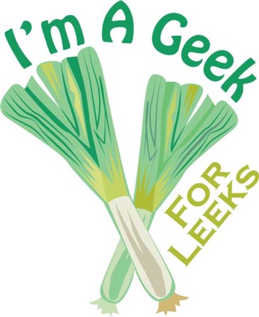 Picture of Geek For Leeks SVG File