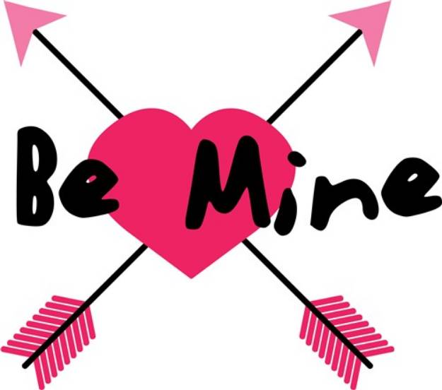 Picture of Be Mine Arrows SVG File