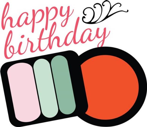 Picture of Happy Birthday Makeup SVG File