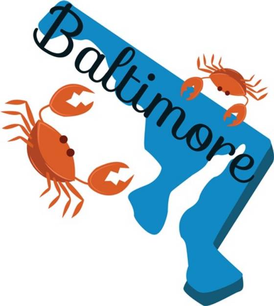 Picture of Baltimore Crabs SVG File