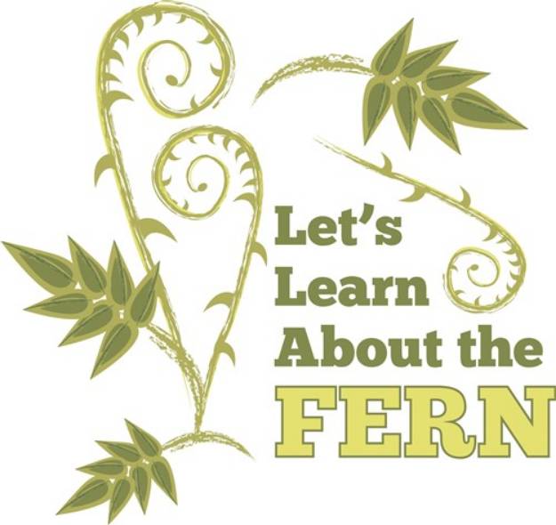 Picture of Learn About Fern SVG File