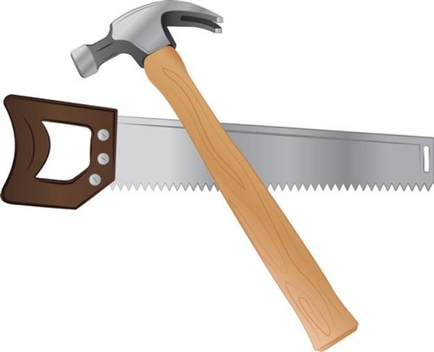 Picture of Hammer & Saw SVG File