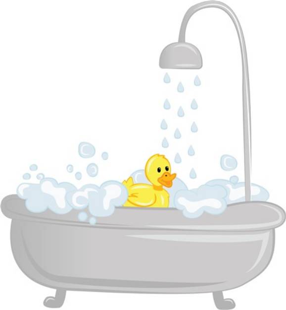 Picture of Rubber Duck Bath SVG File