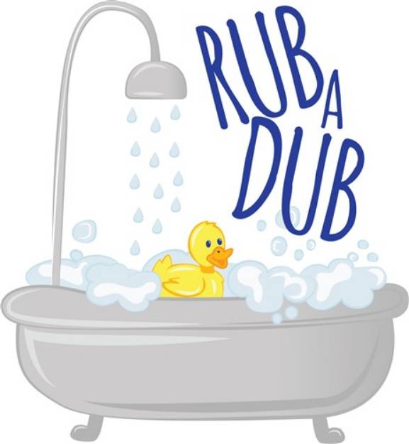 Picture of Rub A Dub SVG File