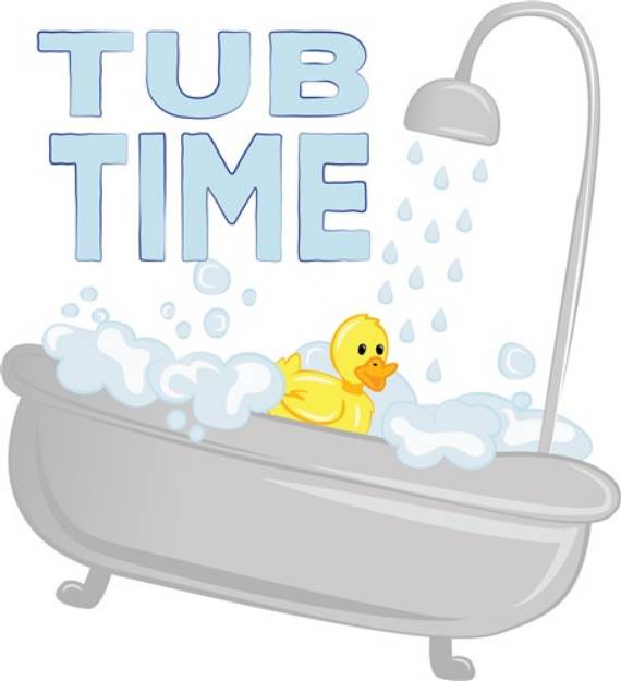 Picture of Tub Time SVG File