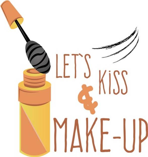 Picture of Kiss & Make-Up SVG File
