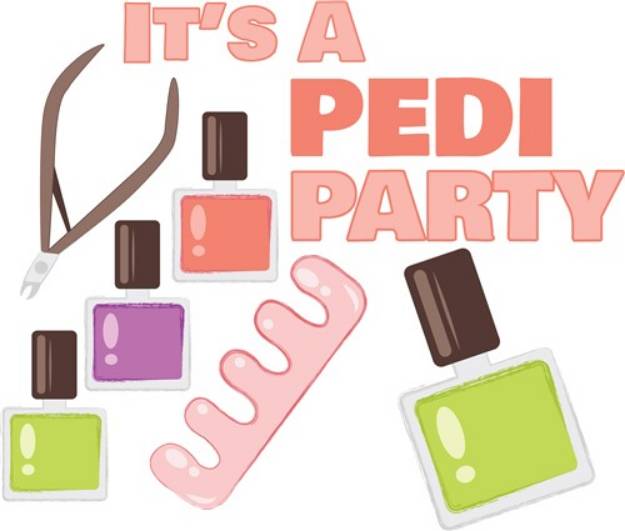 Picture of Pedi Party SVG File