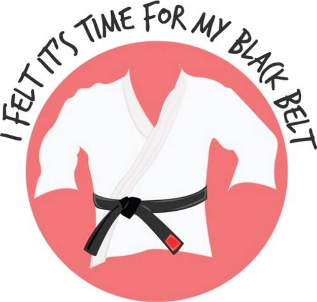 Picture of My Black Belt SVG File