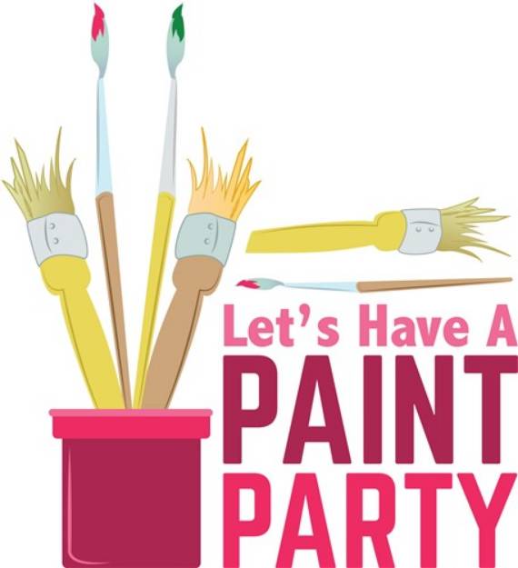 Picture of Paint Party SVG File