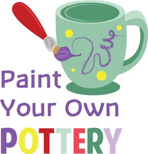 Picture of Paint Pottery SVG File