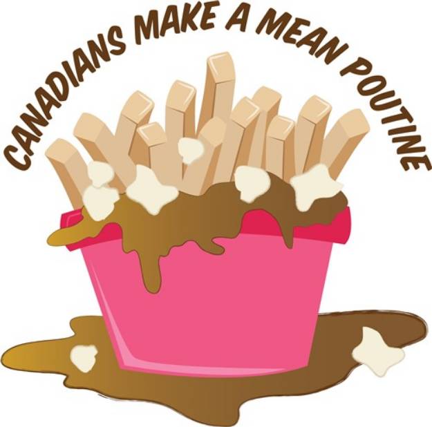 Picture of Canadian Poutine SVG File