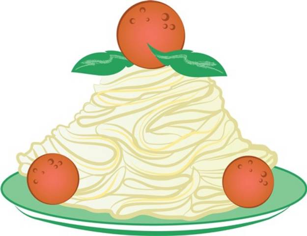 Picture of Spaghetti & Meatballs SVG File