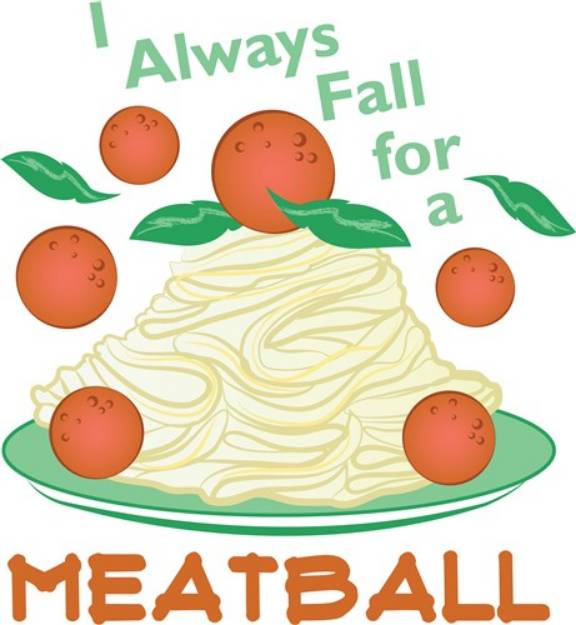 Picture of Fall For A Meatball SVG File
