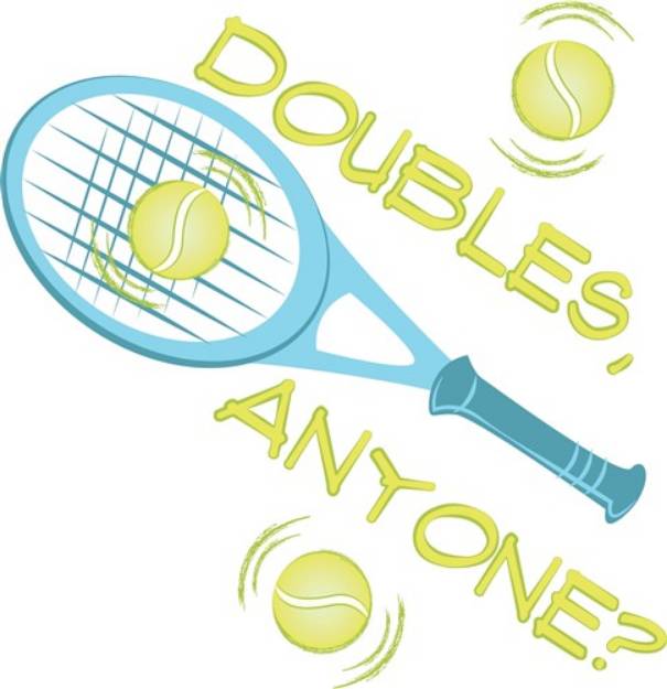 Picture of Doubles Anyone SVG File