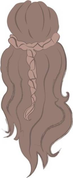 Picture of Braided Hair SVG File