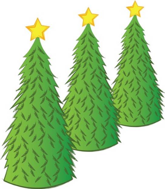 Picture of Christmas Trees SVG File