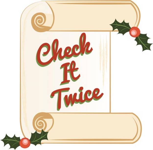 Picture of Check It Twice SVG File