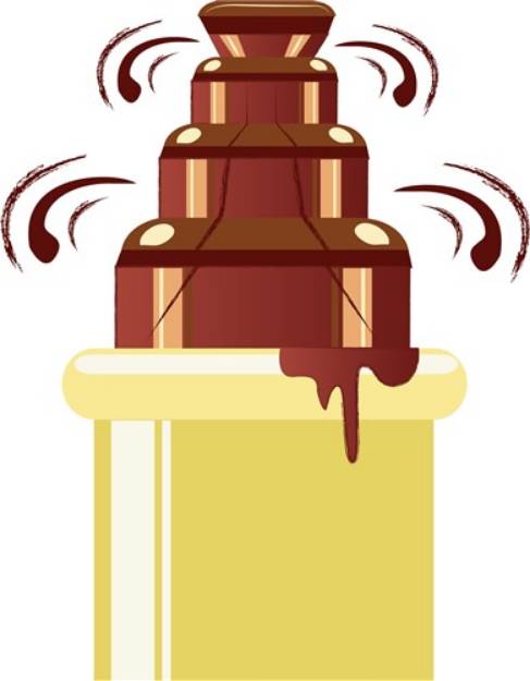 Picture of Chocolate Fountain SVG File