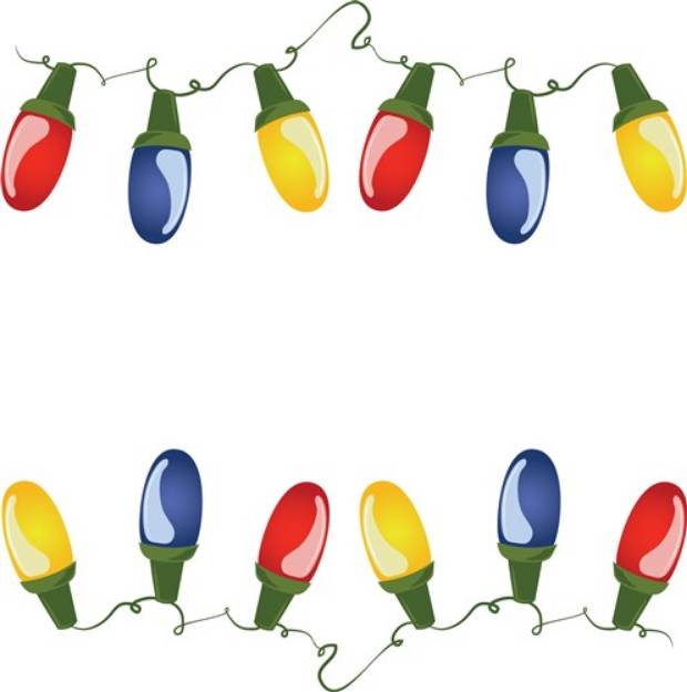 Picture of Christmas Lights SVG File