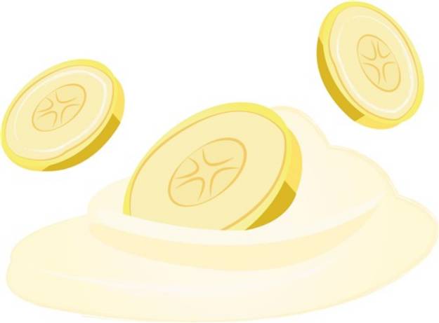 Picture of Banana Slices SVG File