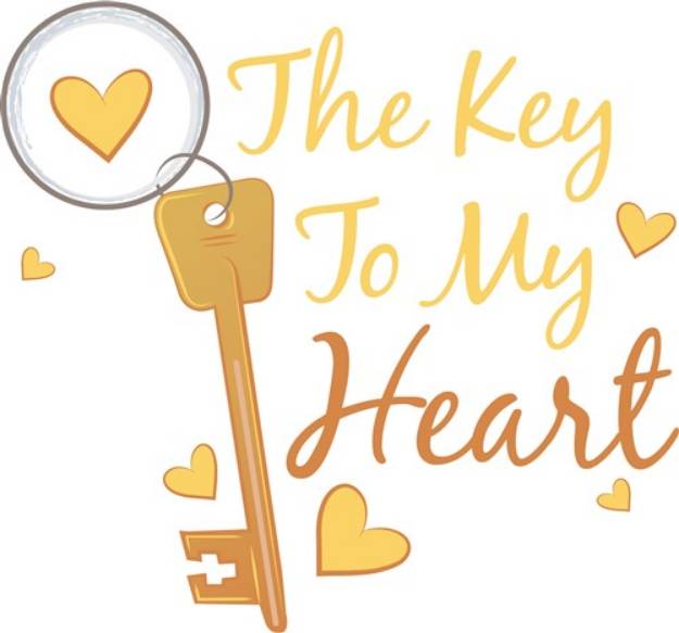 Picture of Key To Heart SVG File