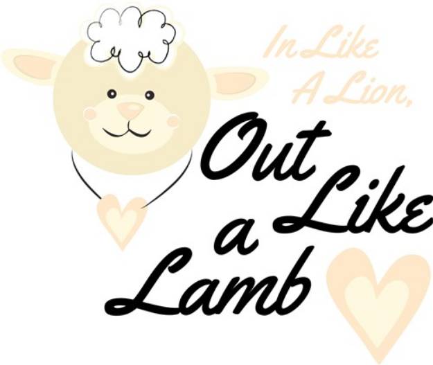 Picture of Out Like Lamb SVG File