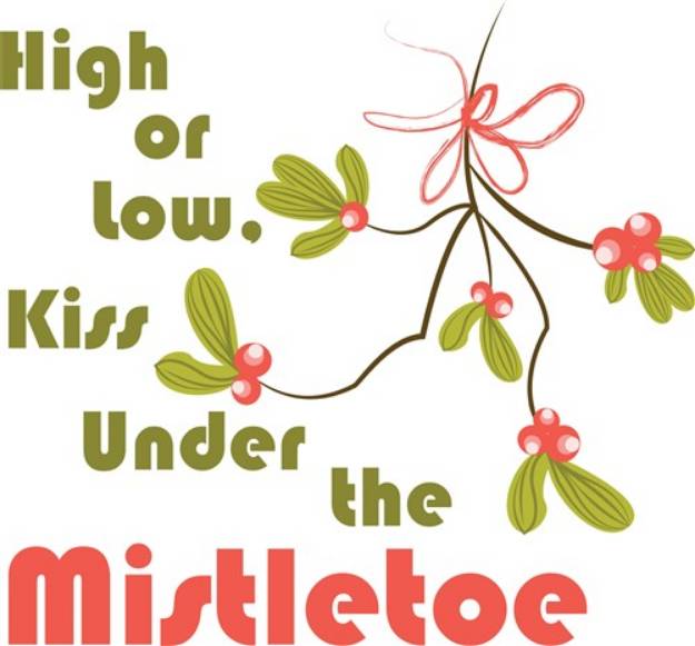 Picture of Under The Mistletoe SVG File