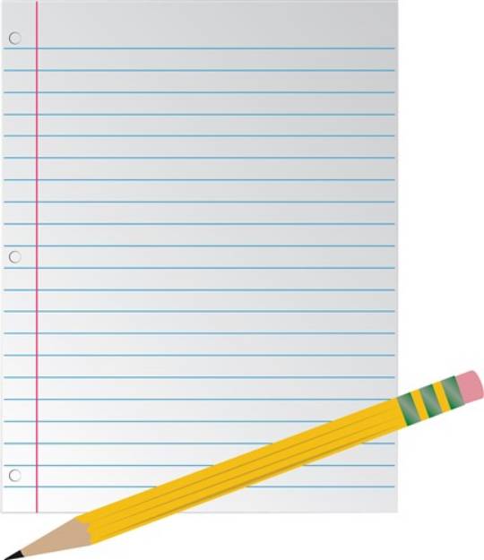 Picture of Paper & Pencil SVG File