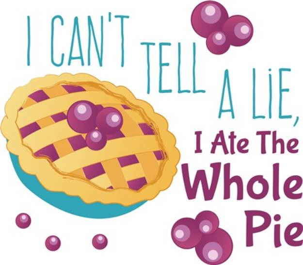 Picture of Ate Whole Pie SVG File