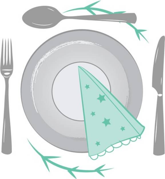 Picture of Dinner Plate SVG File