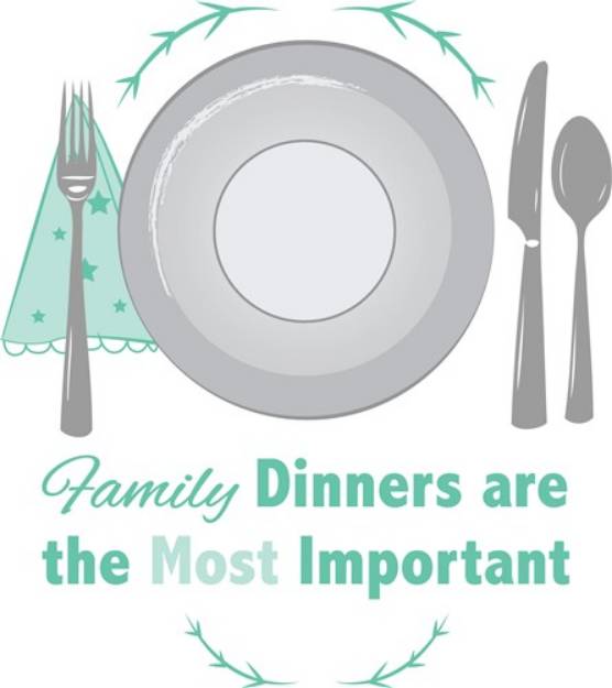 Picture of Family Dinners SVG File