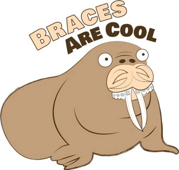 Picture of Braces Are Cool SVG File
