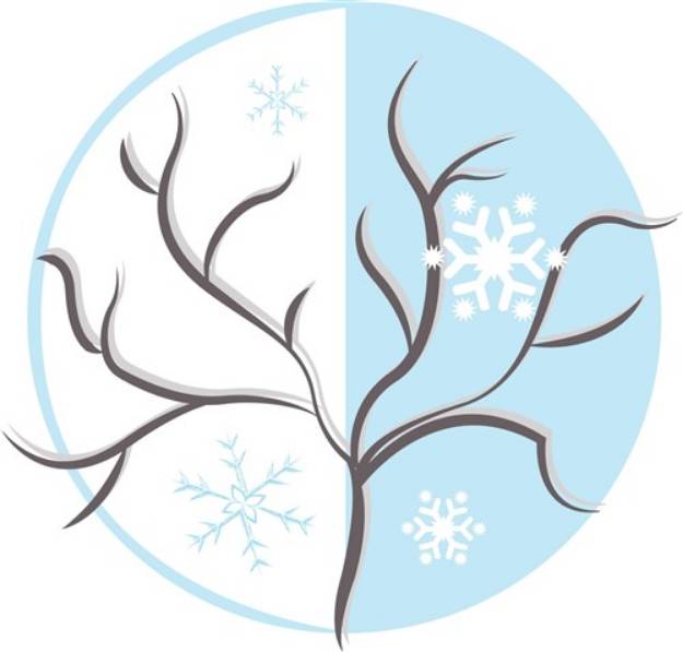 Picture of Winter Tree SVG File