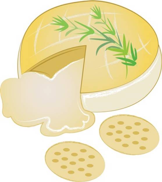 Picture of Brie & Crackers SVG File