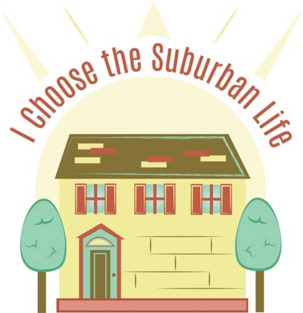 Picture of Suburban LIfe SVG File