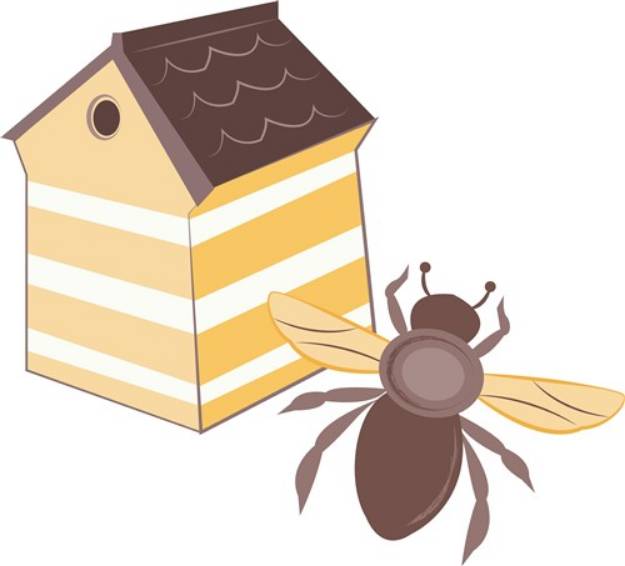 Picture of Bee Hive SVG File