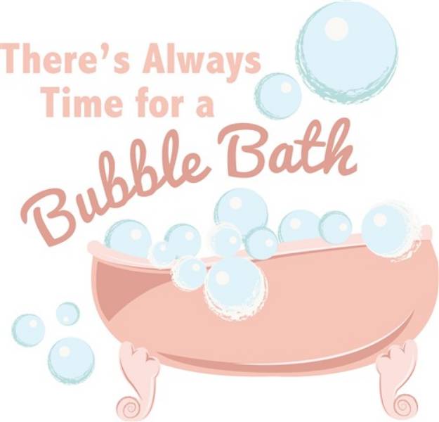 Picture of A Bubble Bath SVG File