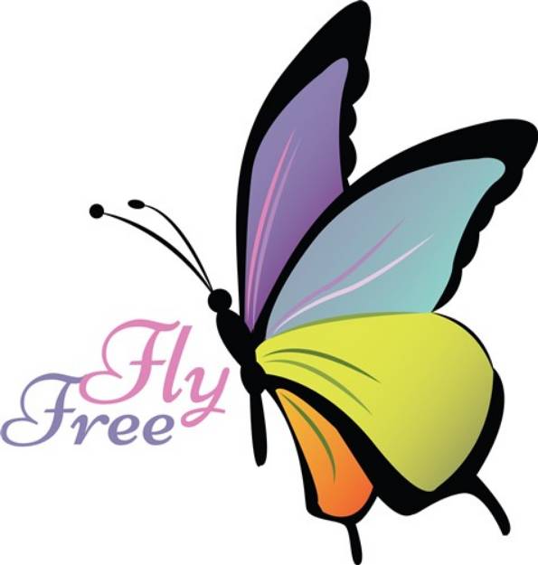 Picture of Fly Free SVG File