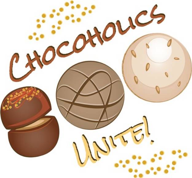 Picture of Chocoholics Unite SVG File
