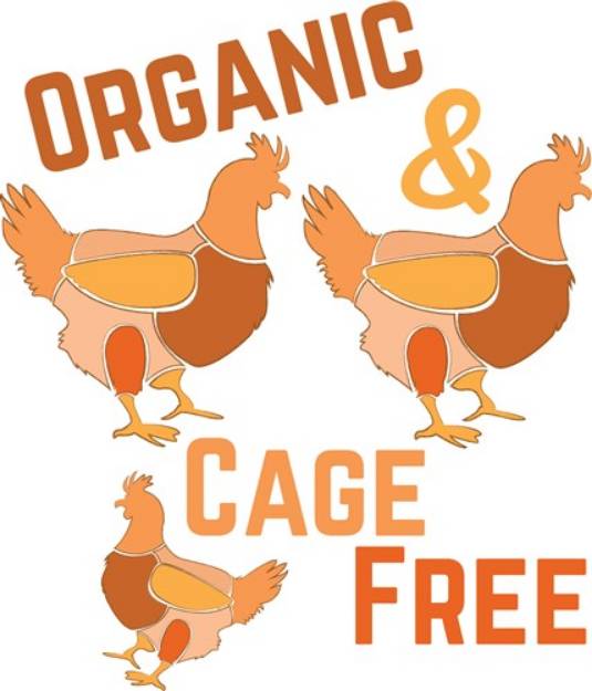Picture of Cage Free SVG File
