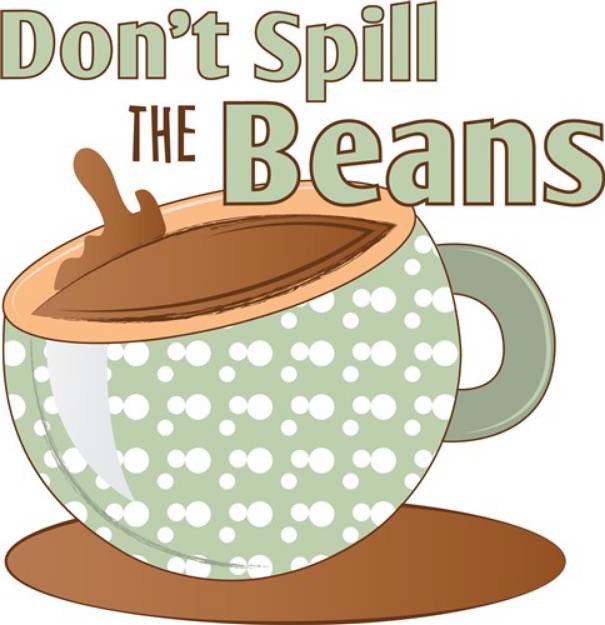 Picture of Spill The Beans SVG File