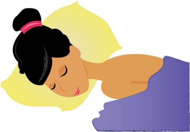 Picture of Sleeping Woman SVG File