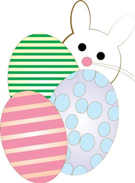 Picture of Easter Egg Bunny SVG File