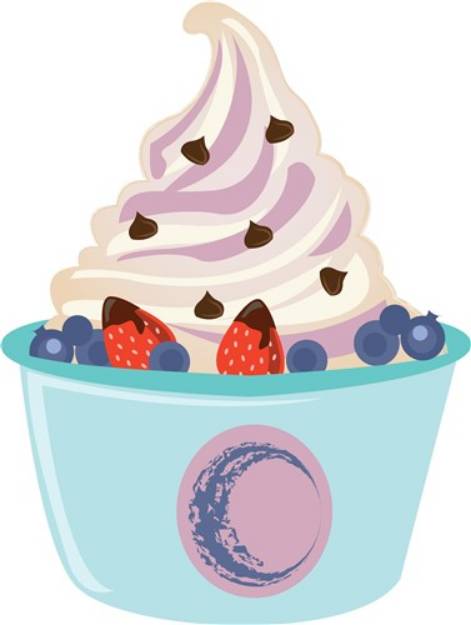 Picture of Berry Yogurt SVG File
