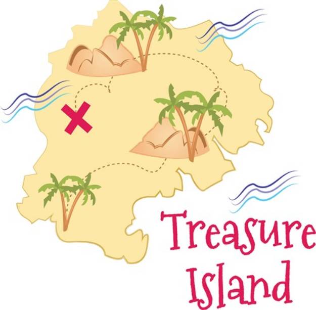 Picture of Treasure Island SVG File